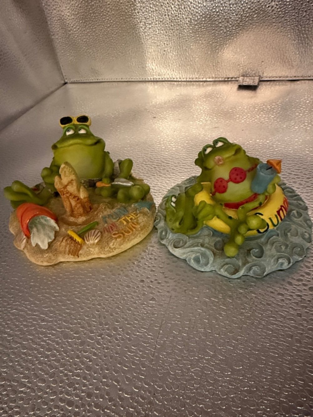 Vintage Resin Russ Frog Figurines so Fun